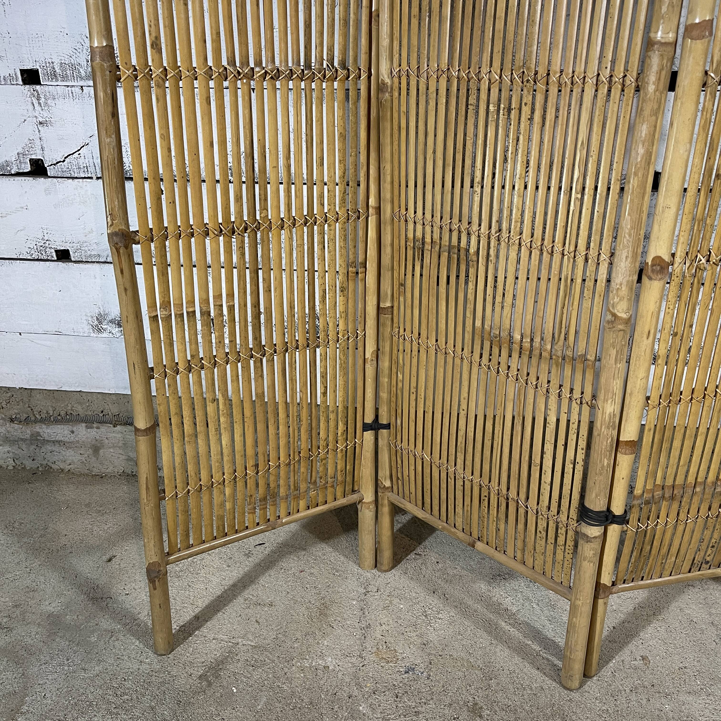 Vintage bamboo screen
