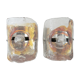 Pair of Murano glass sconces by Carlo Nason for Mazzega 70s