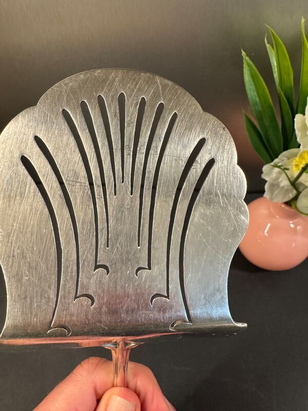Pelle à tarte Christofle en métal argenté – décor ajouré Art nouveau