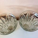 Paire de vases en verre