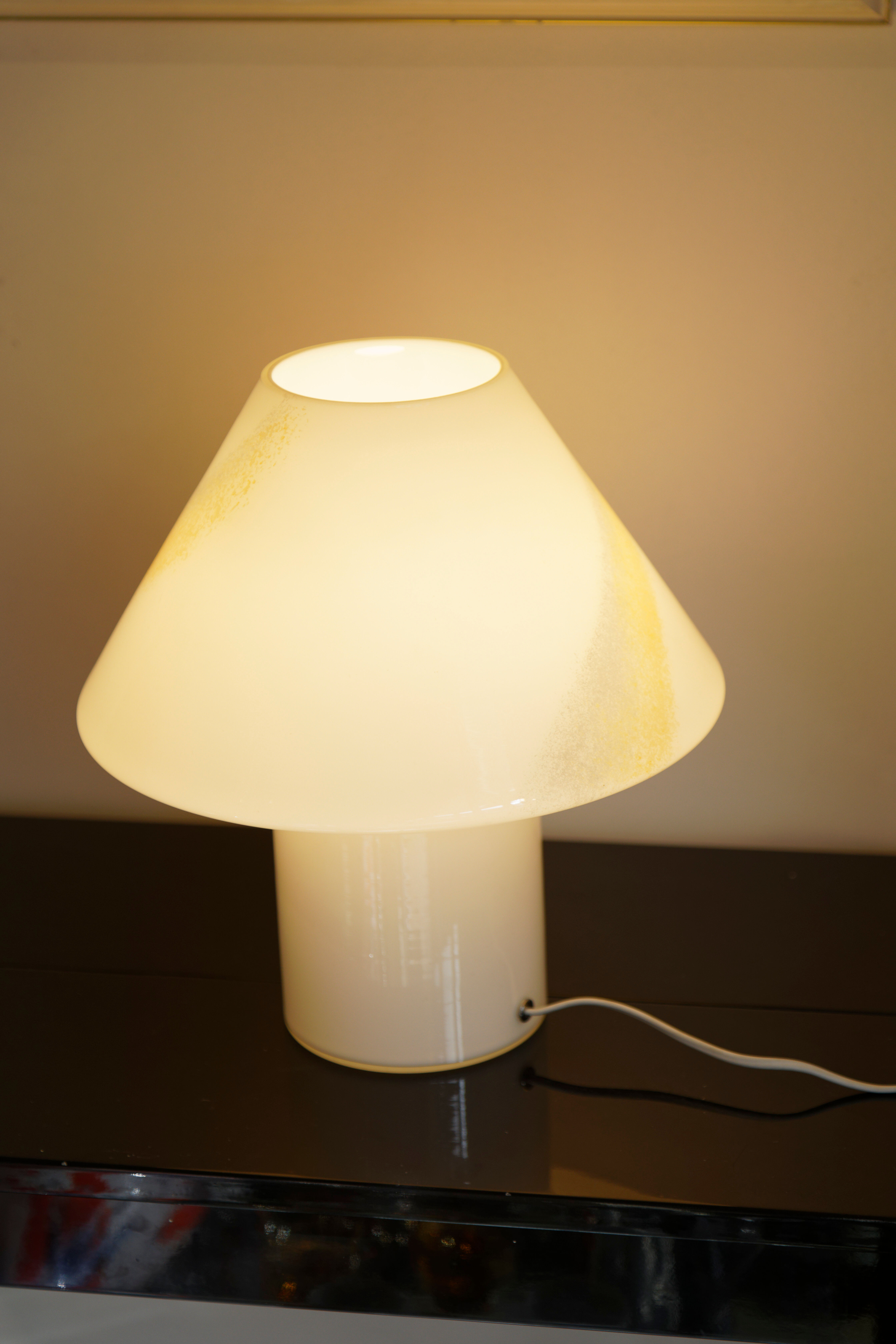 Lampe champignon verre Murano Italie 70