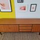 Vintage Scandinavian sideboard – 210 cm