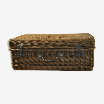 Wicker suitcase