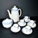 Antique Copeland English earthenware Fleur-de-lis coffee service, 19th century