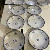 Nidervillier plate sets, Perine model, soup plates