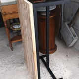 Wood and metal coffee table