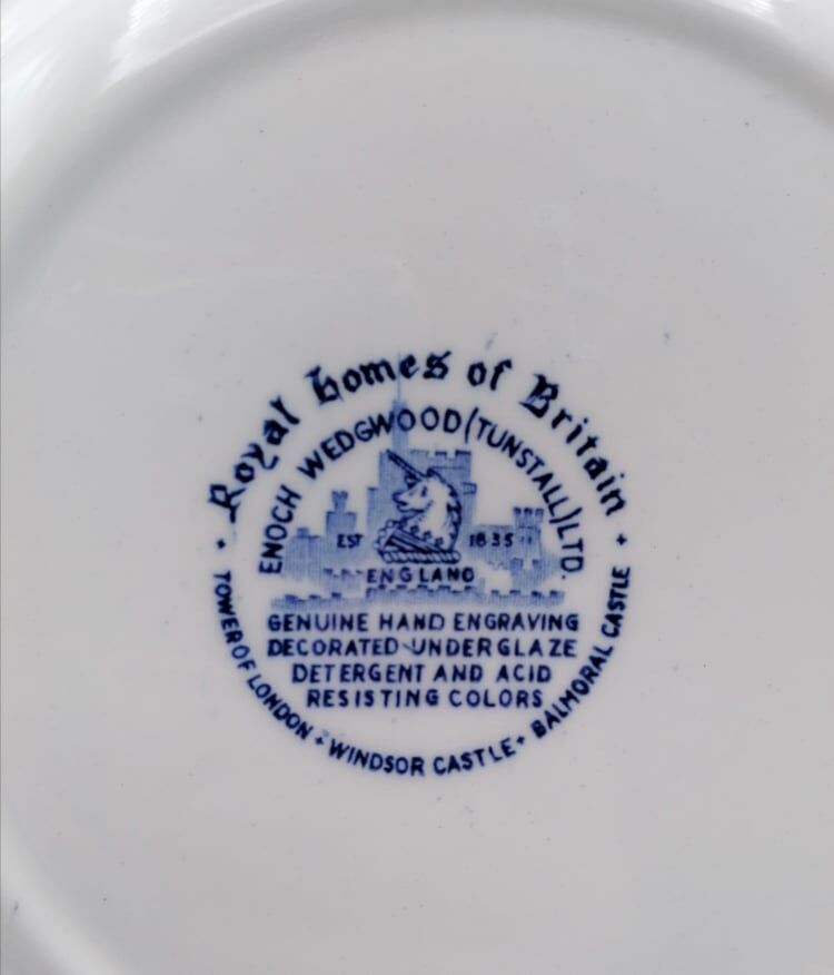 English porcelain plates