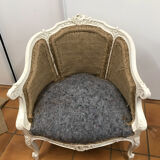 Fauteuil bergère ancien entièrement restauré