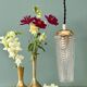 Vintage glass tulip spike pendant (SE11)