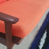 Scandinavian 3-seater teak bench