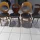 Suite of 6 chairs by Bistrot Baumann mismatched model Ant, Mondor, Seagull and Max Bill