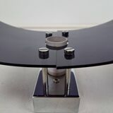 Pair of smoked plexiglass wall lights