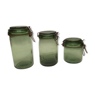 Lot of 3 old jars