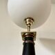 Large black marble lamp 1950