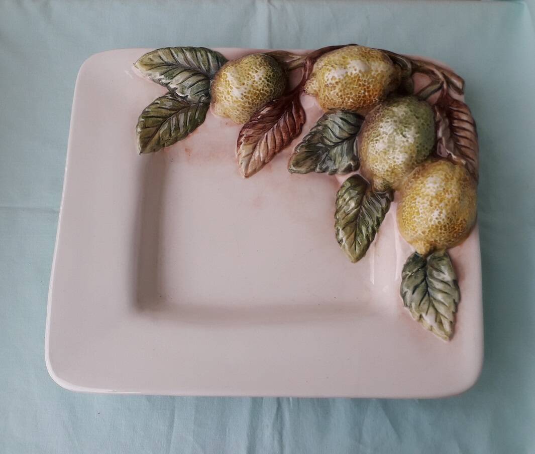 Chaumette Italy lemon barbotine dish