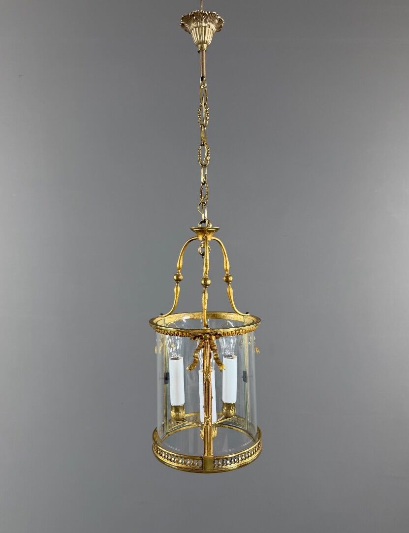 Golden bronze lantern, 20th century