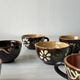 Lot of mismatched Alsatian pottery coffee cups