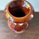 Vallauris fat lava ceramic vase