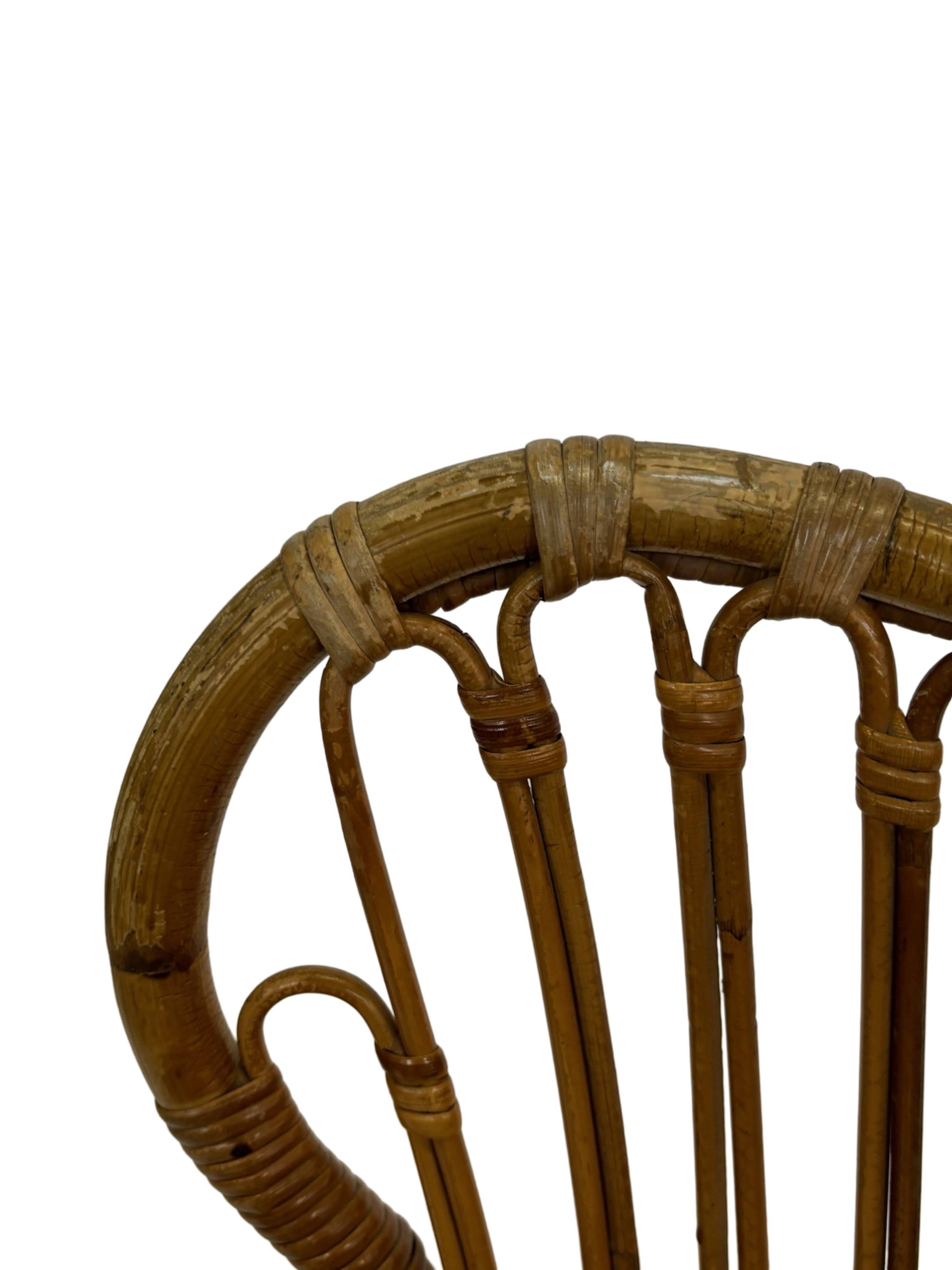 Vintage Rattan Sofa Belse 8 Design 1960s Rohe Noordwolde