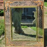 Old parecloses mirror, engraved decoration