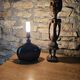 Set of 2 Mauve Ceramic Table Lamps