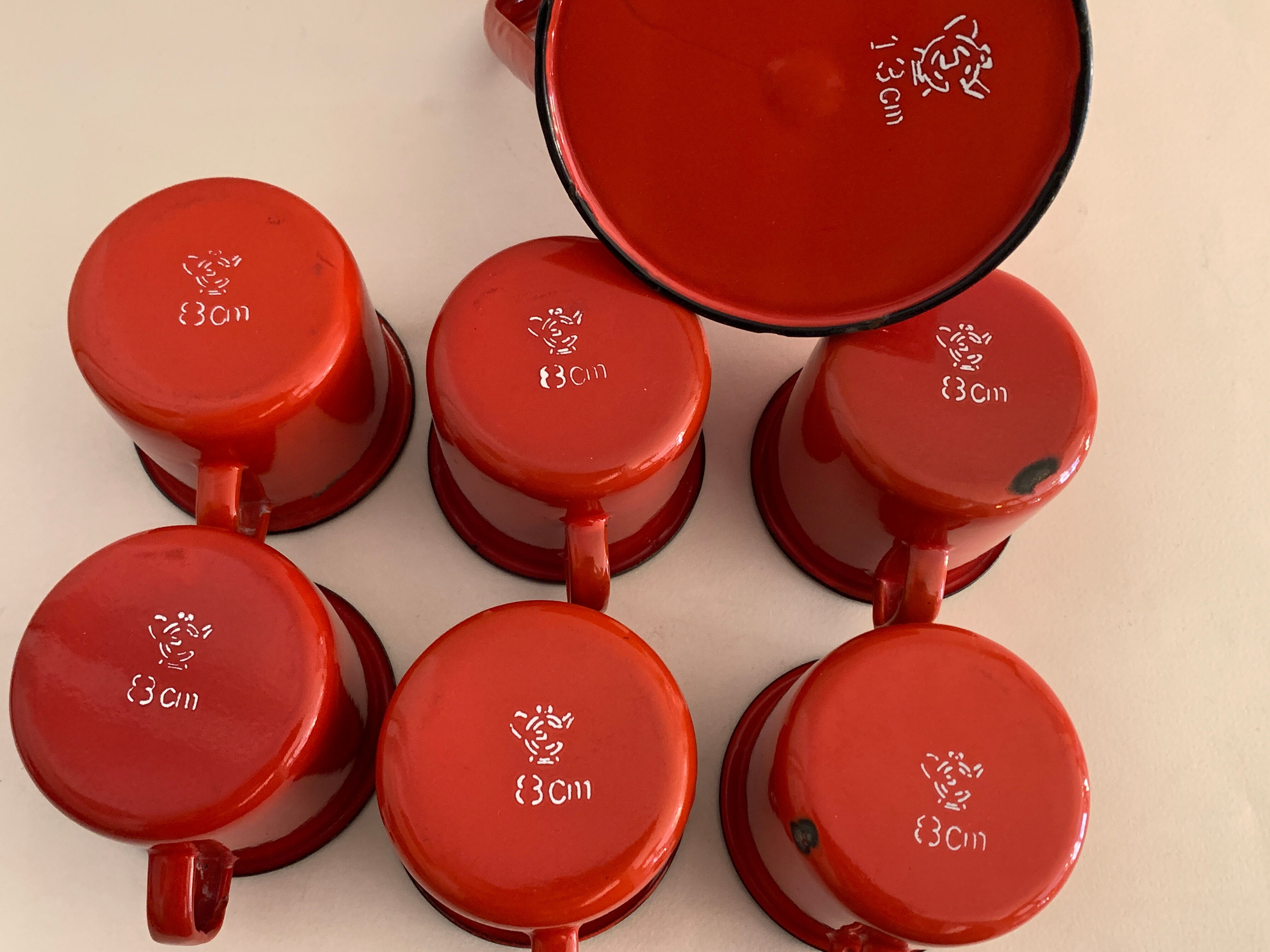 Enamelled sheet metal coffee maker, 1960