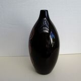 Large black ceramic vase