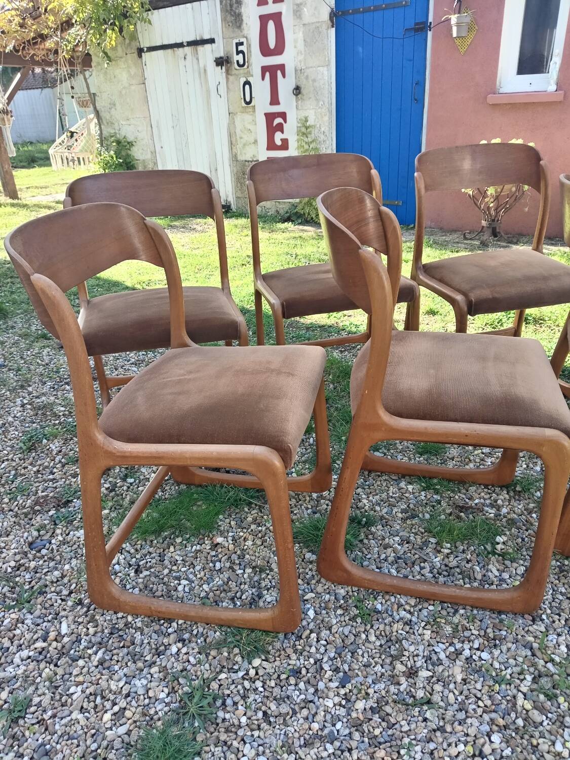 Baumann sled chairs
