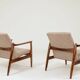 Vintage Armchair by Edmund Homa GFM 64, Tweed Upholstery, Poland, 1960