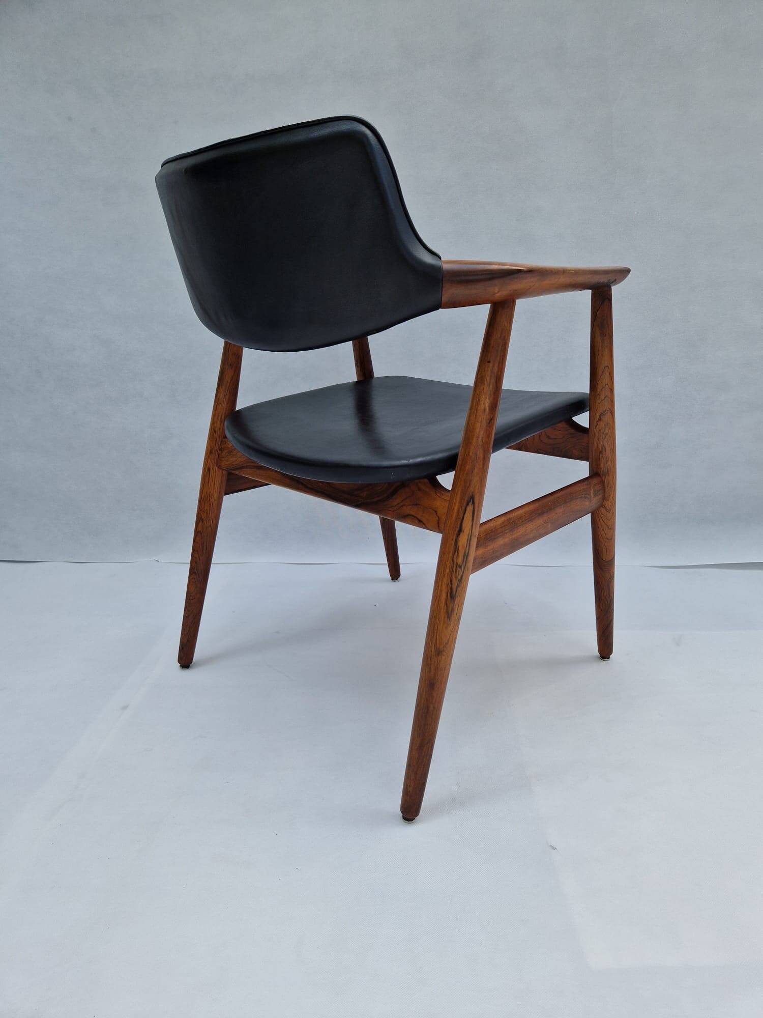 Erik Kirkegarrd teak office chair for Stolefabrik / Povl Dinesen, Denmark
