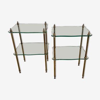 Pair of neo classic side tables, 1970s
