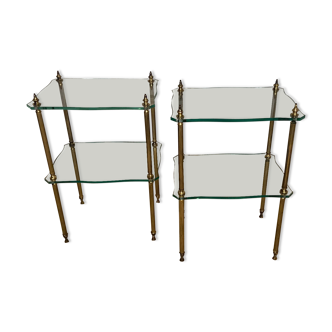 Pair of neo classic side tables, 1970s