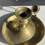 Antique gold hand candlestick H8 D14