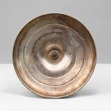 Large silver plated copper candlestick, France ca. 1900