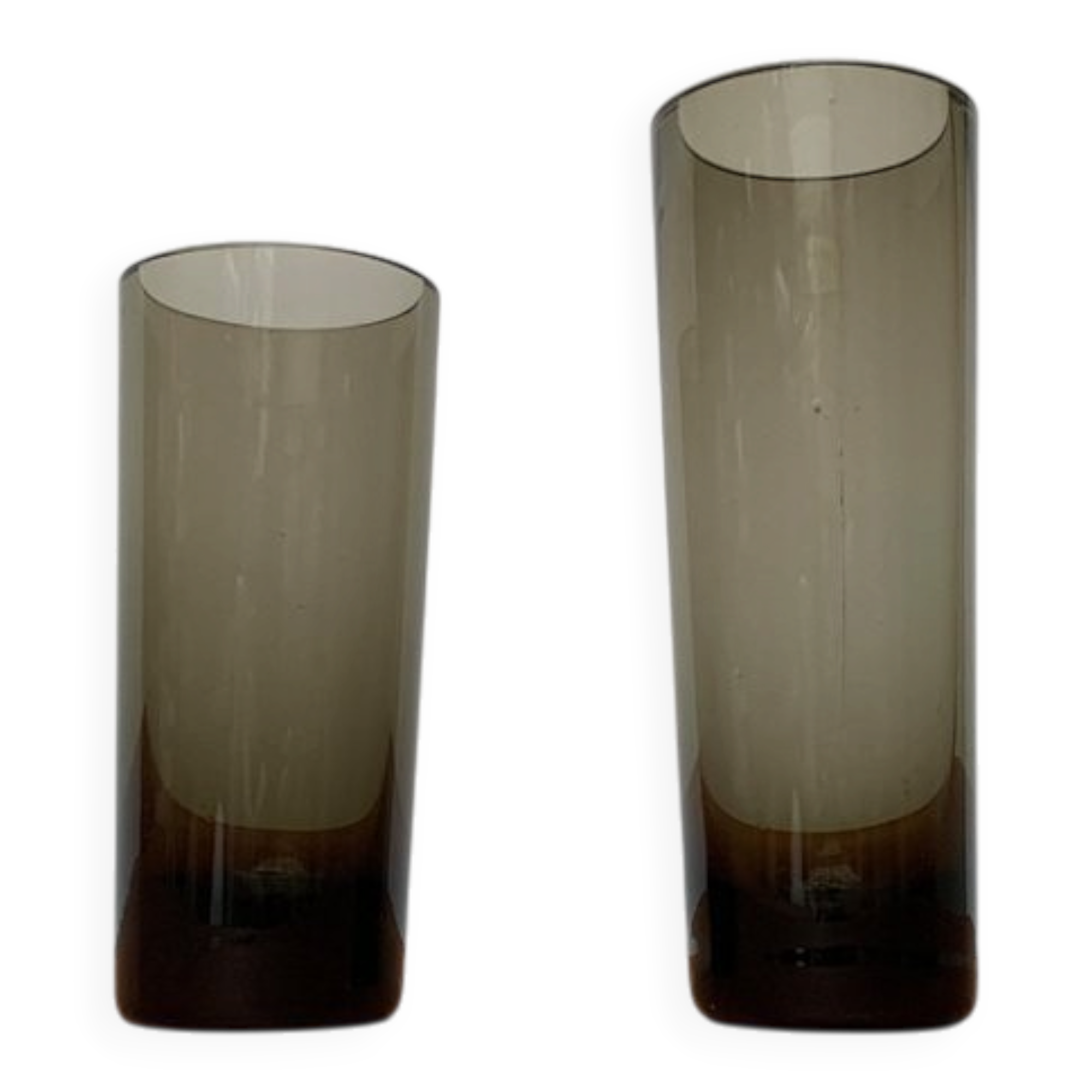 Vintage German Glass Vases Fortuna Line by Rosenthal, Set of 2