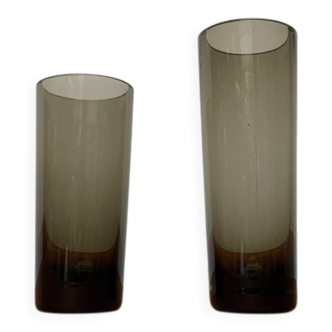 Vintage German Glass Vases Fortuna Line by Rosenthal, Set of 2