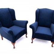 Wingback chairs, Northern Europe, mid-20th century. After renovation.