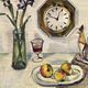 Original Stillife Mid 20th Century Swedish Oil Painting signed by Napoleon Frank 1960s