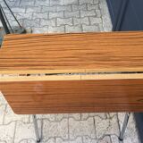 Table d'appoint Pliante en Formica & Métal chromé Vintage Retro 1960 - 1970