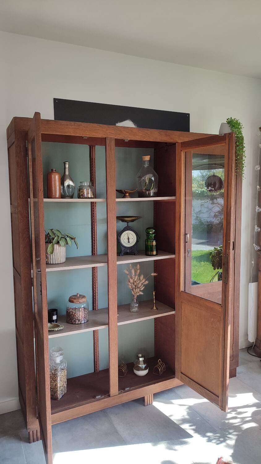 Glass-fronted Parisian wardrobe