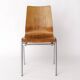 1 sur 4 chaises empilables vintage en teck et métal des années 1970, Allemagne