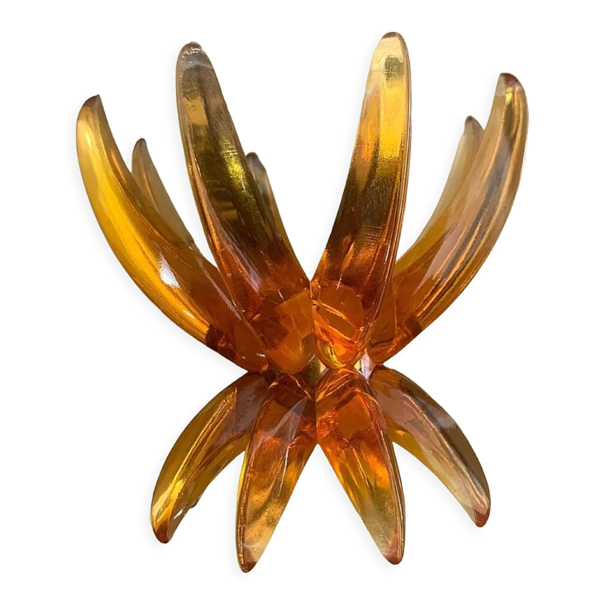 Space age lucite candle holder