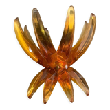 Space age lucite candle holder