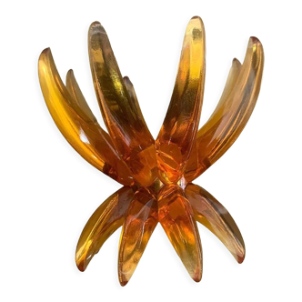 Bougeoir en lucite space age