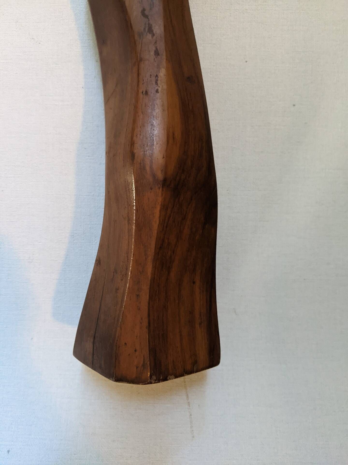 Vintage 1960s olive wood pepper mill