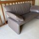 JP Audebert linear model 3-seater sofa in mocha leather
