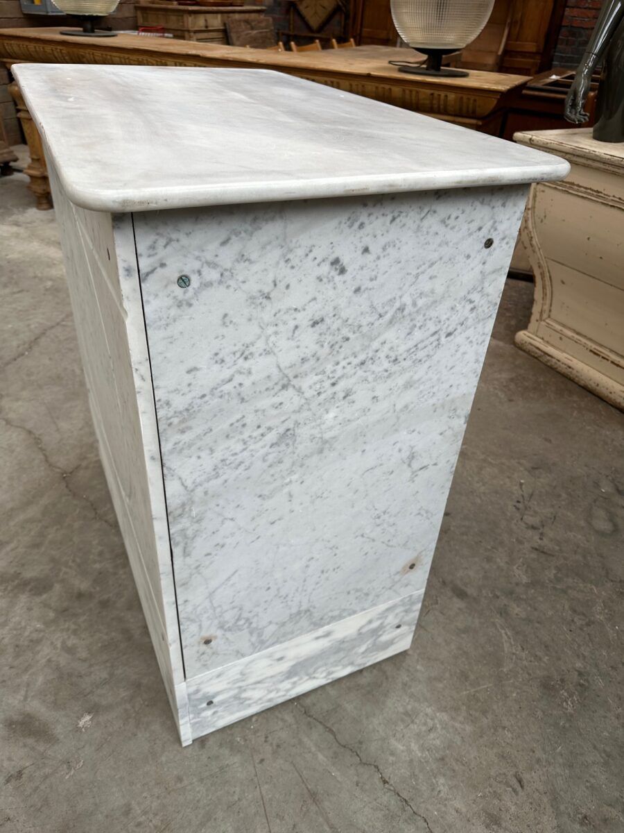 Bakery counter from the early 20th century in marble