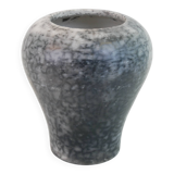Grey and white ceramic vase