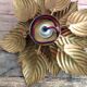 Flower metal sconce