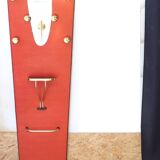 Vintage coral and brass entrance hall